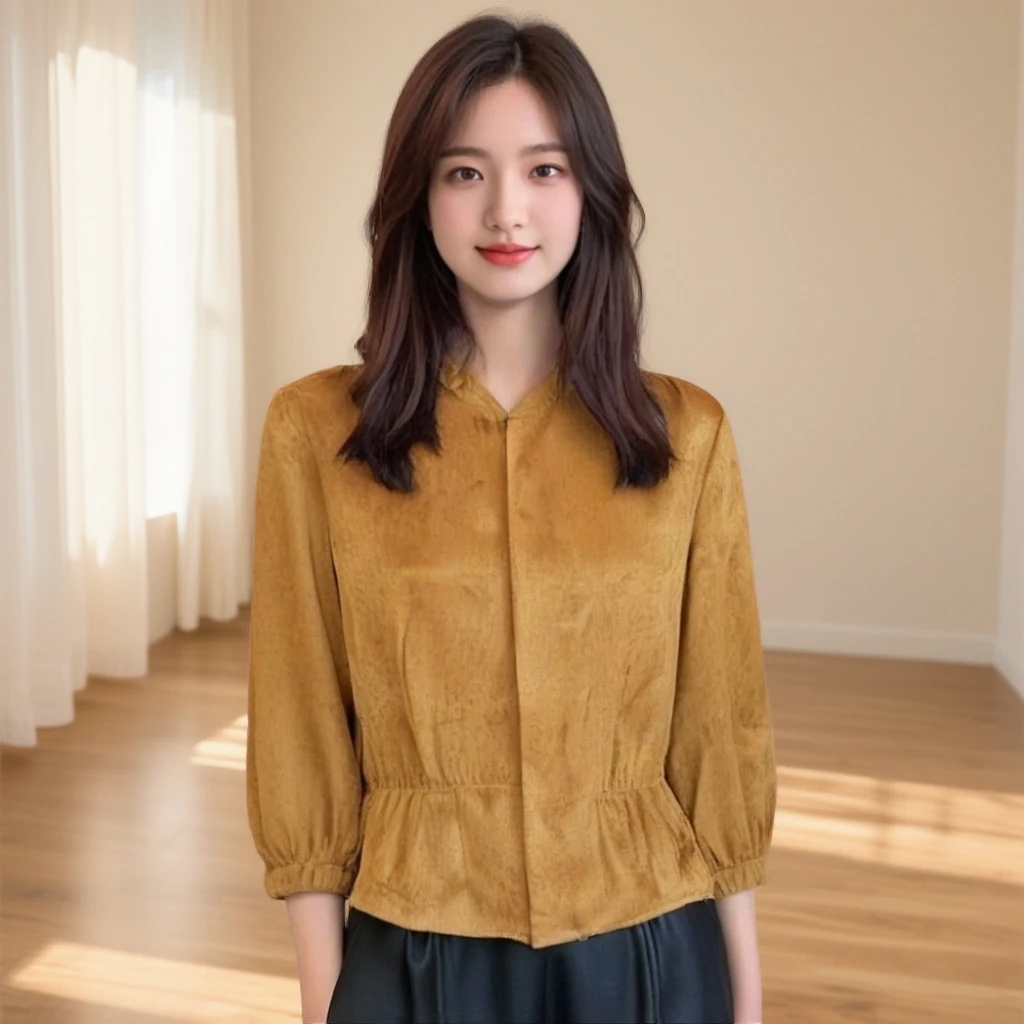 9920-21【鎏金外套】新款女士小衫
