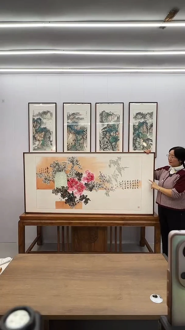 国画特价 170*80   花鸟