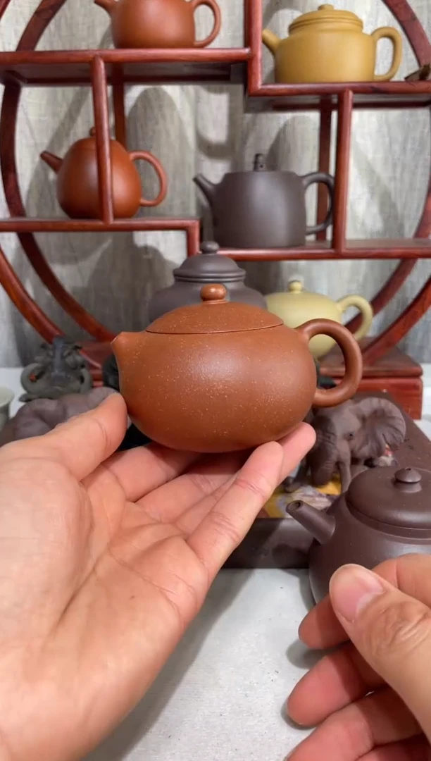 【闪购商品】紫砂茶壶宝山红降坡西施