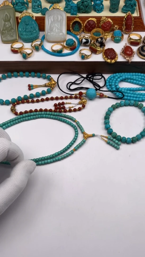 未镶嵌绿松石手串因*～111