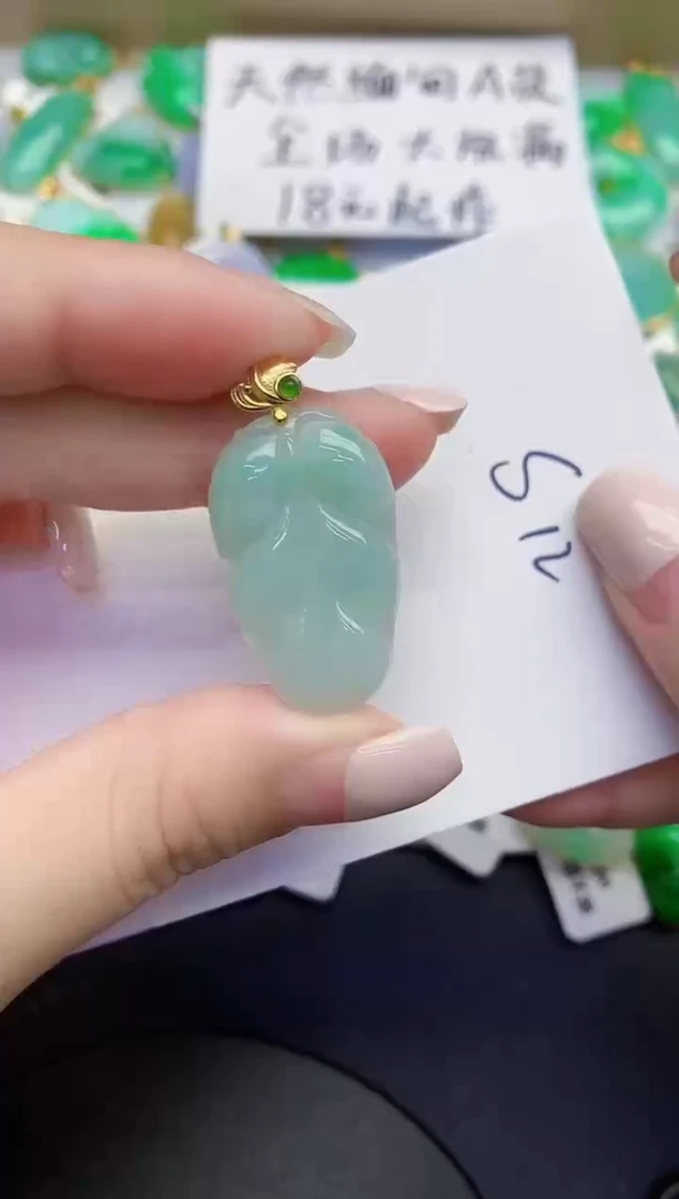 颈饰未镶嵌翡翠缅甸天然翡翠A货