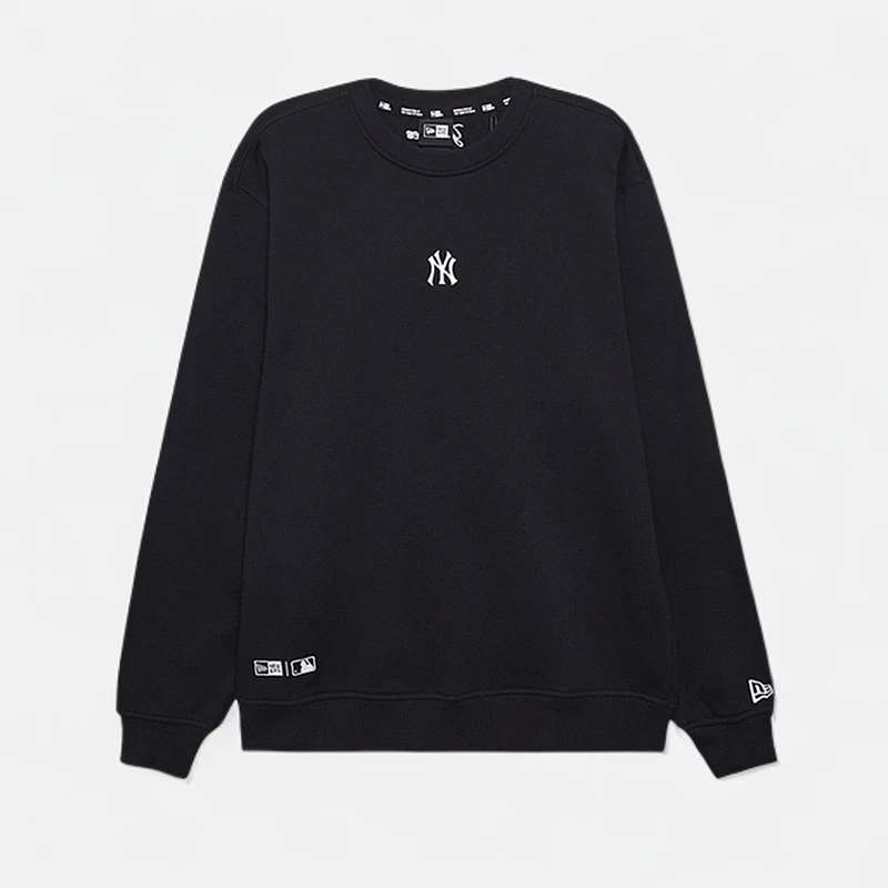 NEW ERAFW24内里毛圈布logo刺绣长袖卫衣男女同款