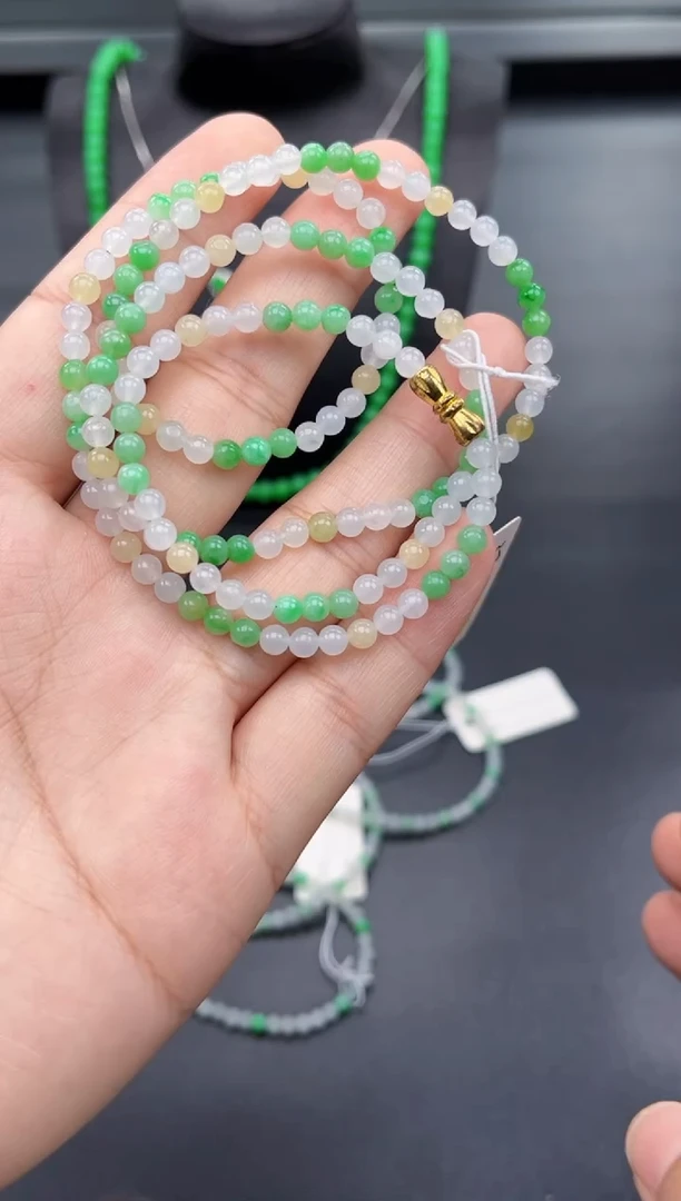 合金手串翡翠多人