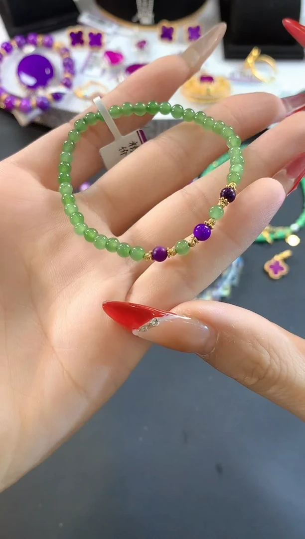 【闪购商品】苏纪石（舒俱来）.18K金镶嵌舒俱来手串