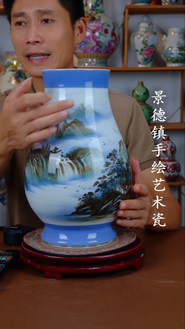 现代景德镇手工手绘陶瓷摆件17
