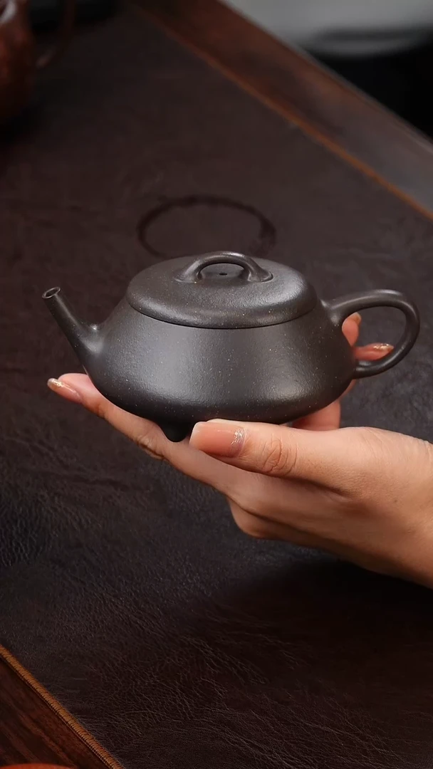 茶壶紫砂侯静天青泥逸瓢170cc