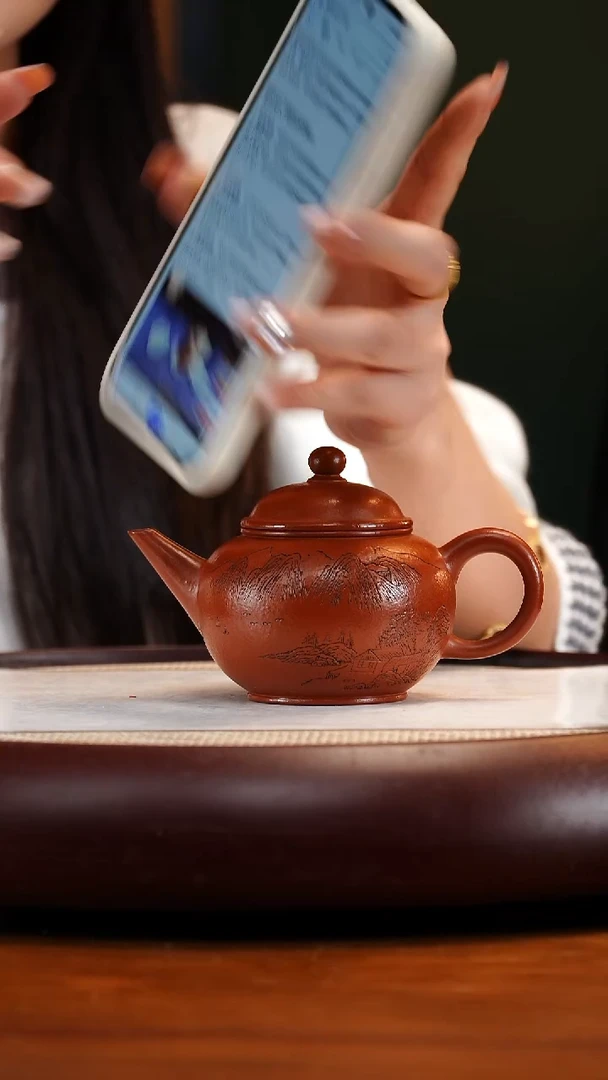 YYF2朱泥水平壶220cc