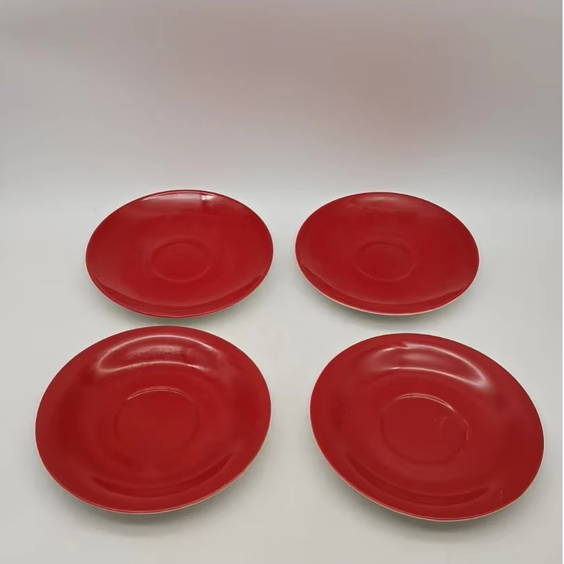 5991 吐骨碟4个（微瑕，口径16.5，高2）陶瓷餐具B20