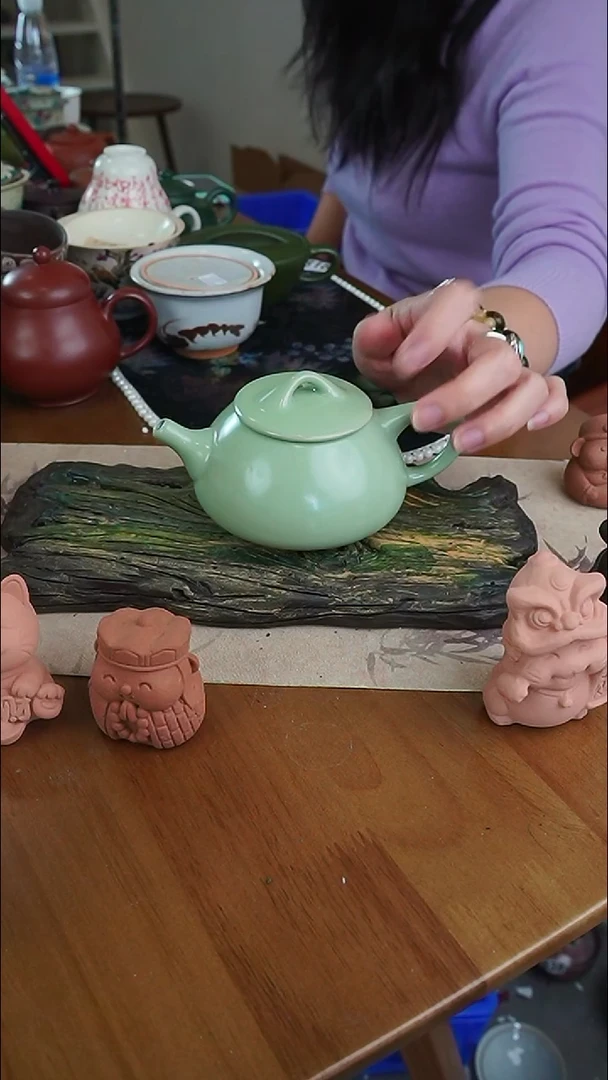 【茶瓷物语】青瓷茶壶