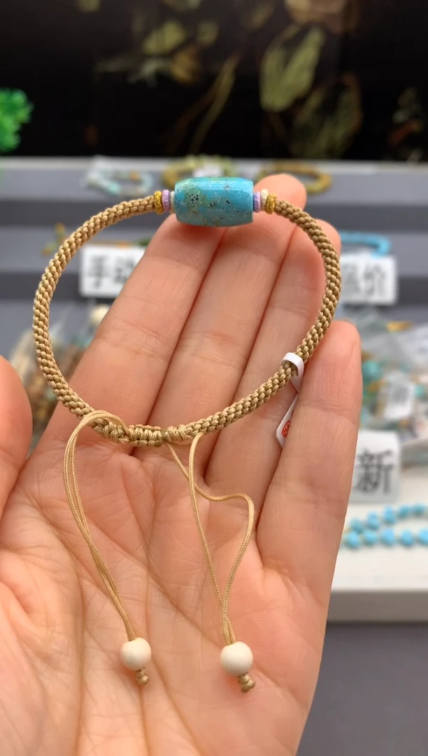 未镶嵌绿松石手绳茜.m19