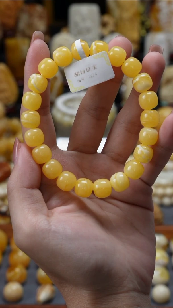 手链琥珀未镶嵌原矿天然琥珀蜜蜡