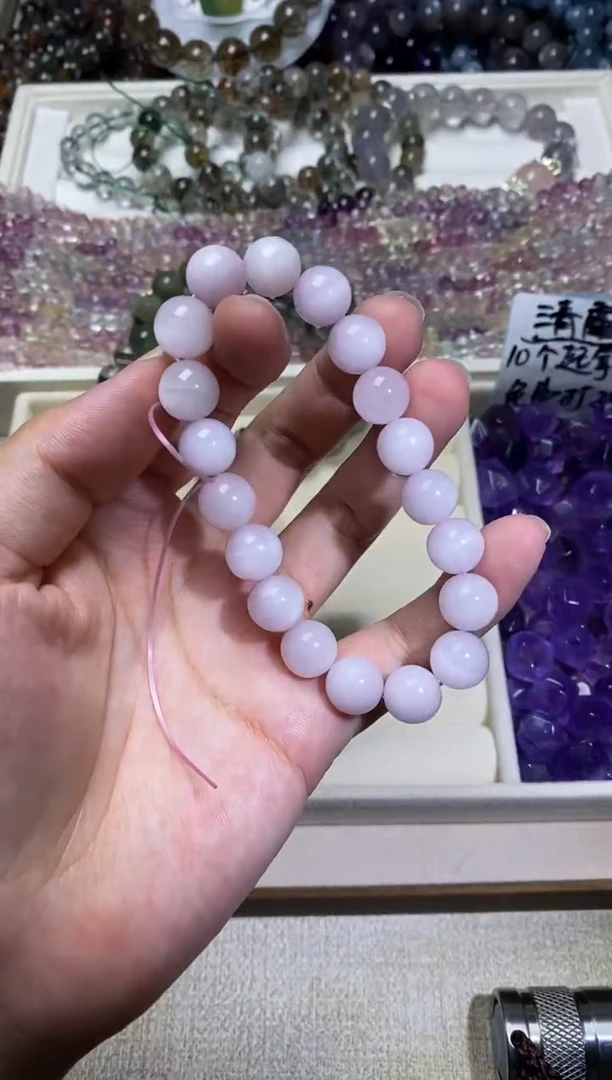 未镶嵌手串水晶紫锂辉