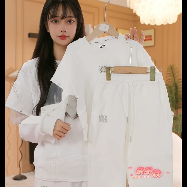 〖ANDI〗订制2024春季新款中大童圆领休闲套装2098