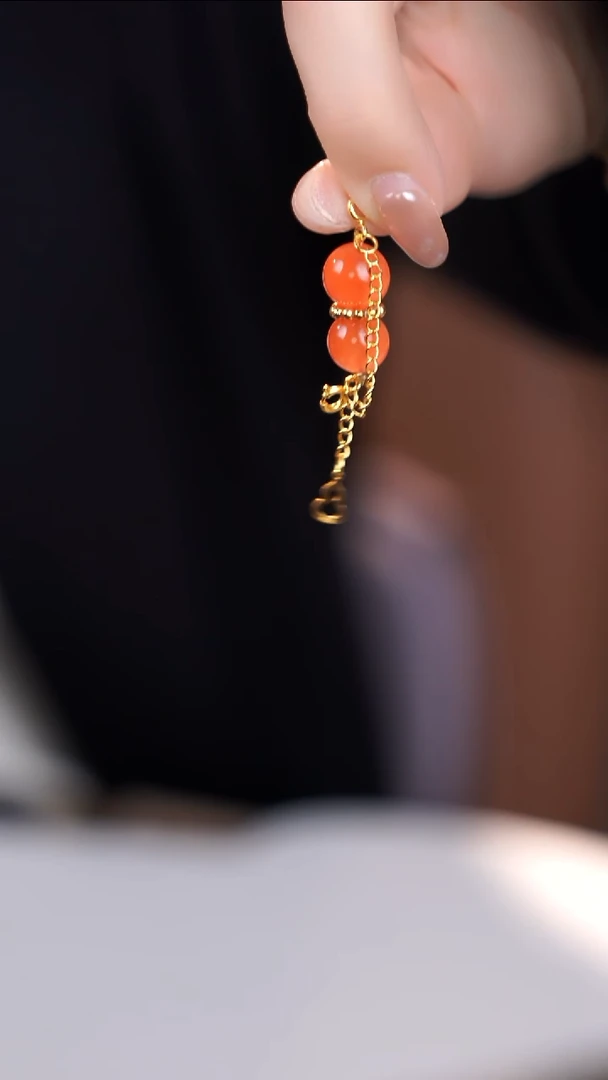 吊坠(不含链)银S925镶嵌南红玛瑙@