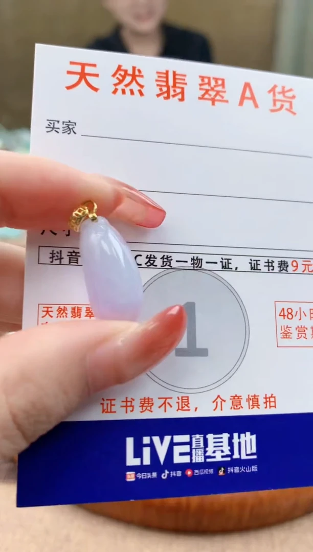 颈饰未镶嵌翡翠天然A货翡翠挂件