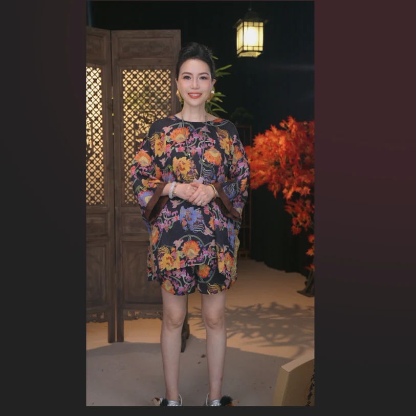 【韵墨】2025新款新中式中国风时尚高级宽松气质百搭短裤