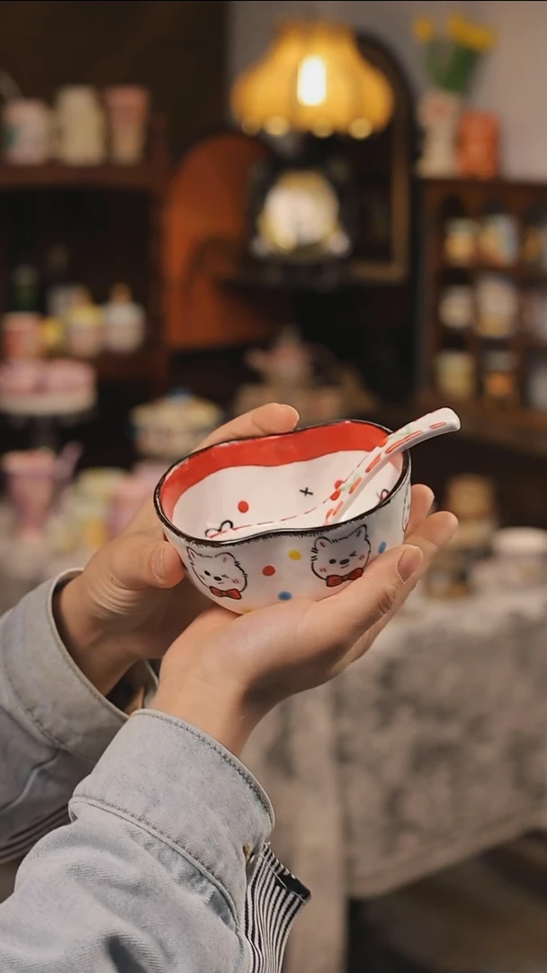 摆件景德镇釉下彩绘设计师款式陶瓷