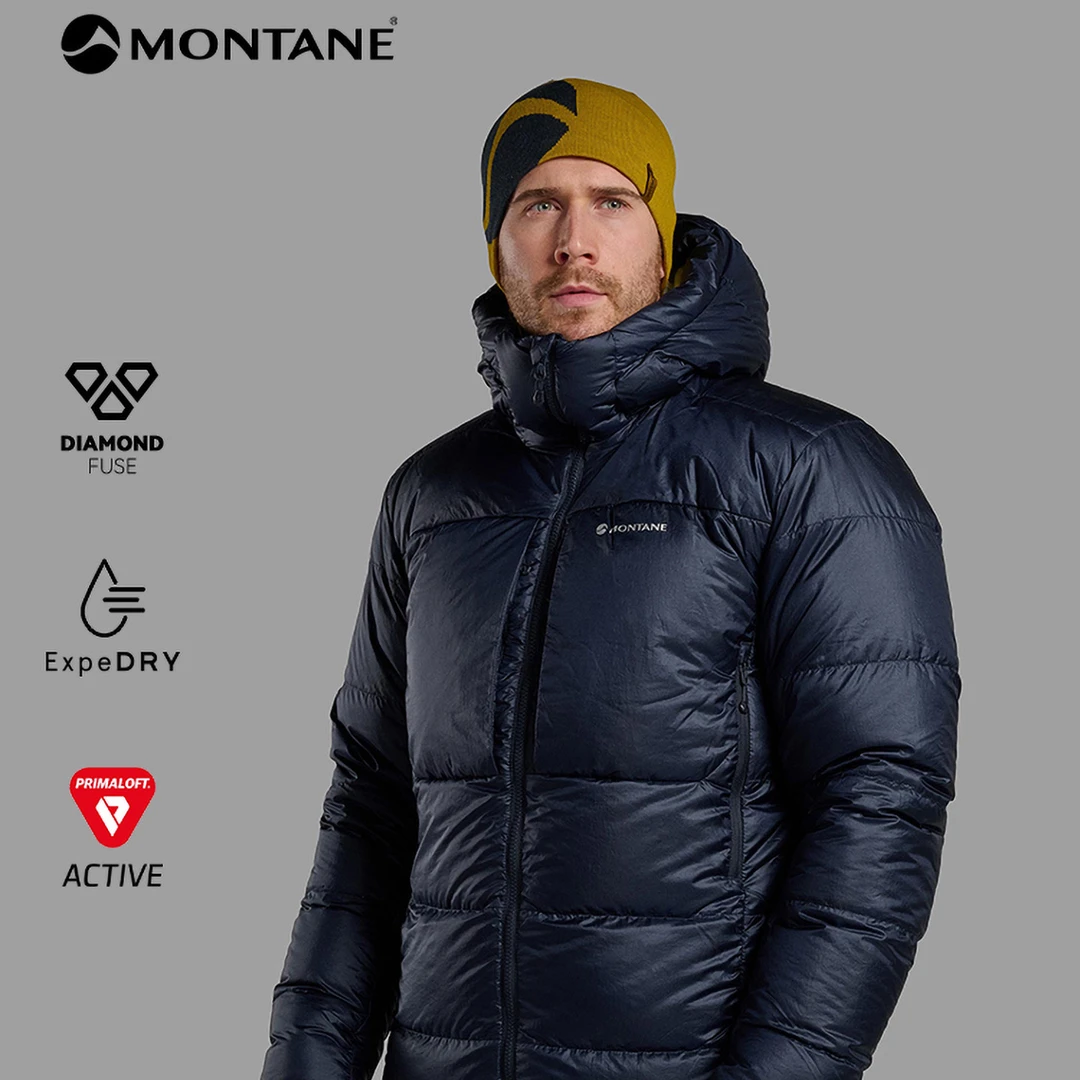 MONTANE盟泰恩KAMEN HOODIE系列羽绒服男800蓬快干防风耐磨MKAHO