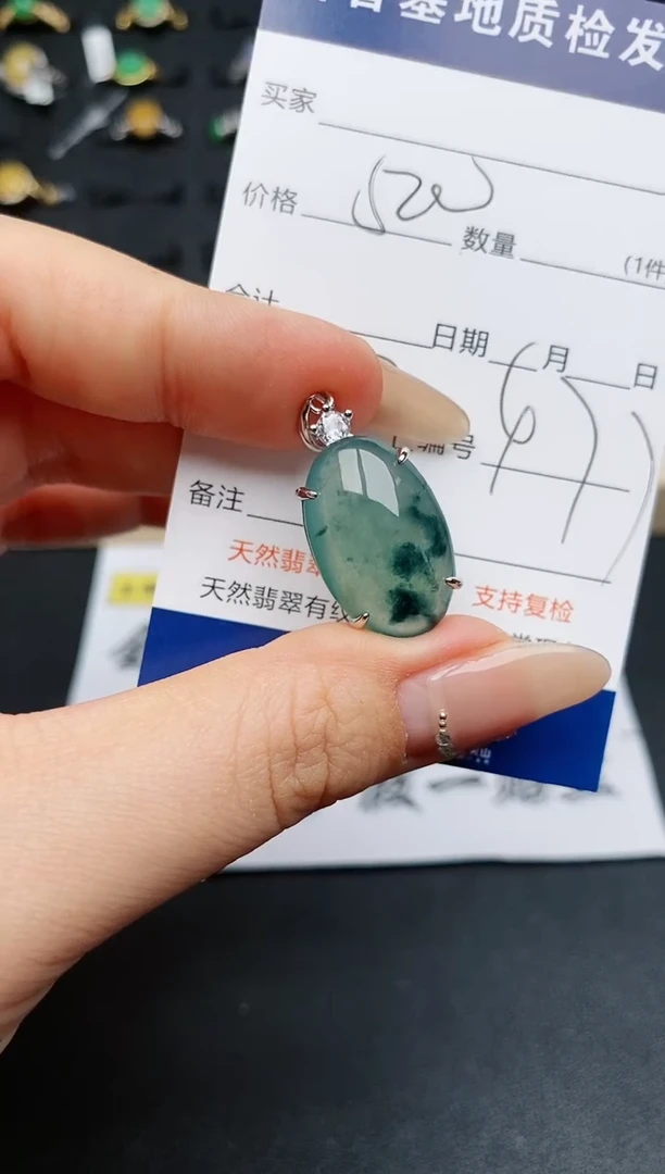 【闪购商品】翡翠颈饰银S925镶嵌............