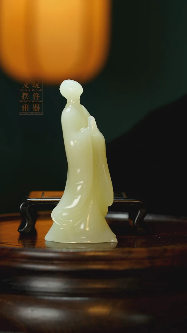 玉《无相佛》手把件摆件