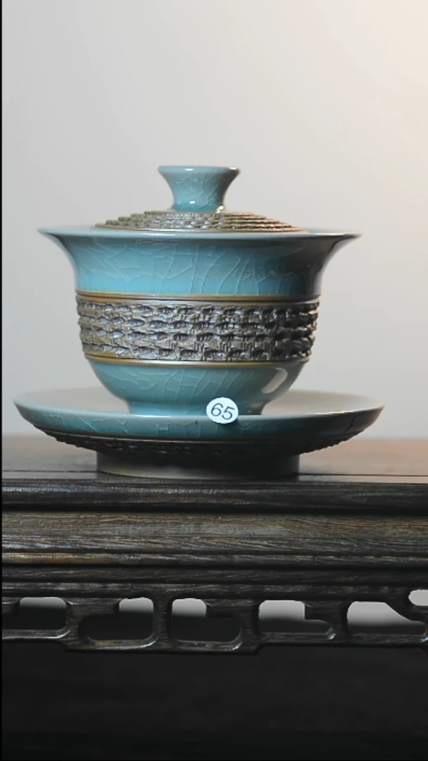 65号全品三才盖碗清凉寺汝瓷