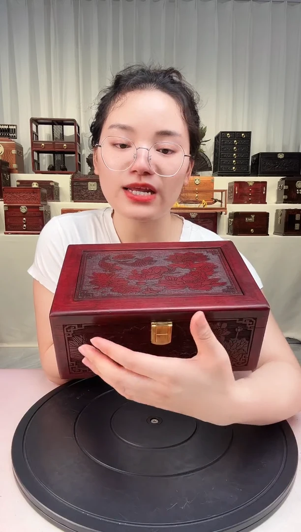 紫檀木类端景台年年有余