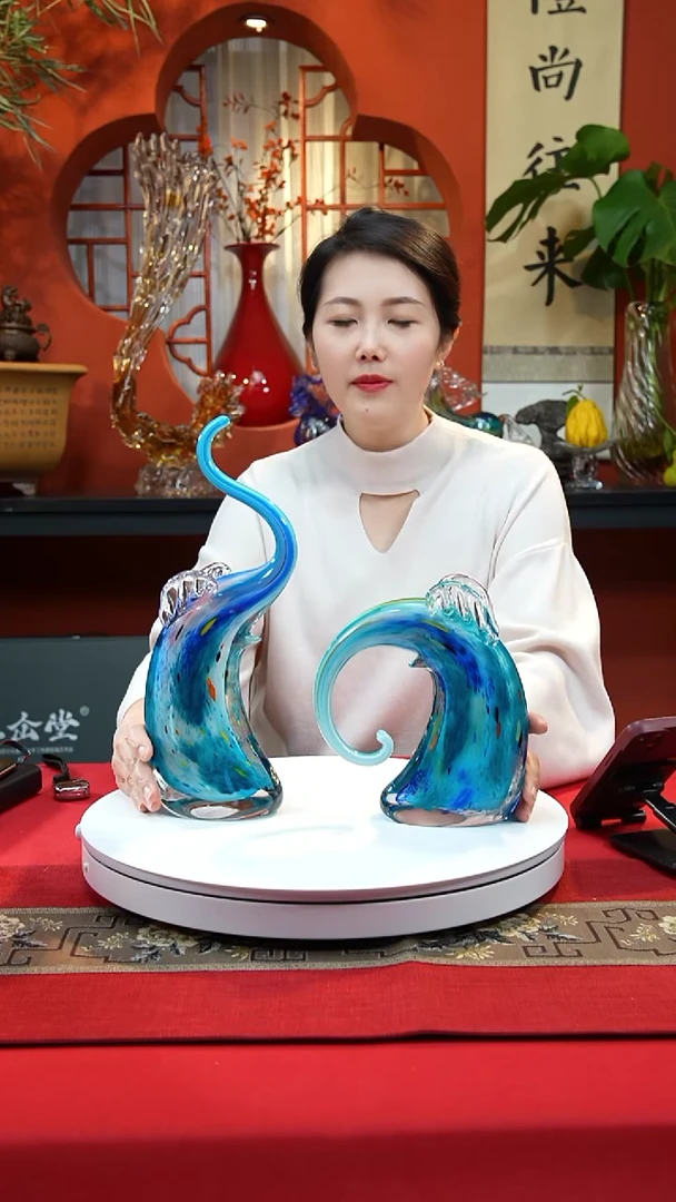 手工艺品琉璃大象