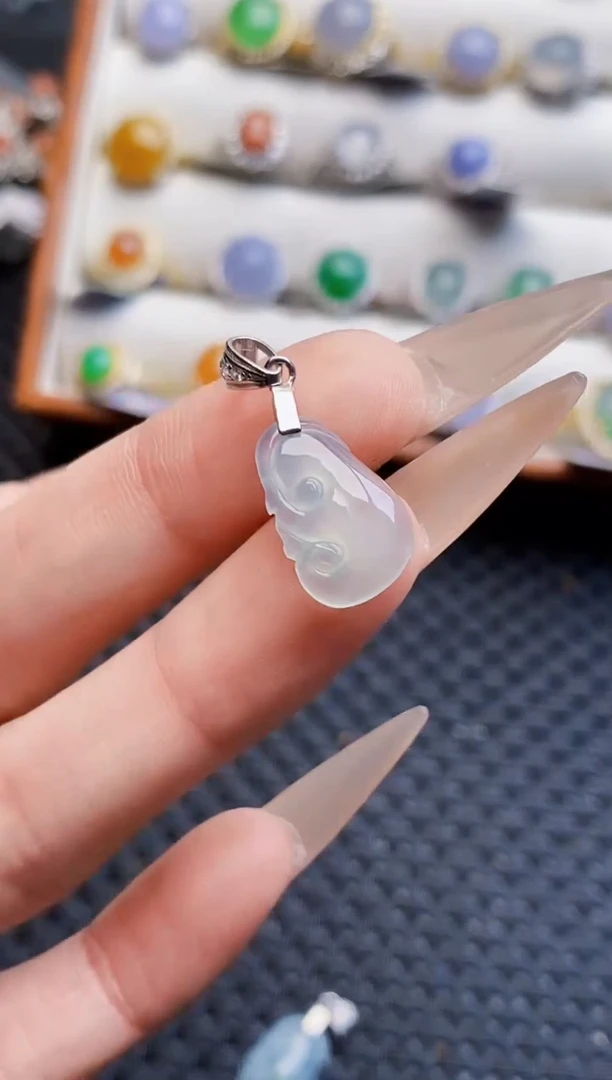 银S925镶嵌戒指翡翠1098