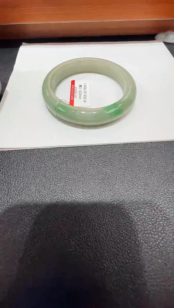 纯天然缅甸A货翡翠手镯51-52mm-32号