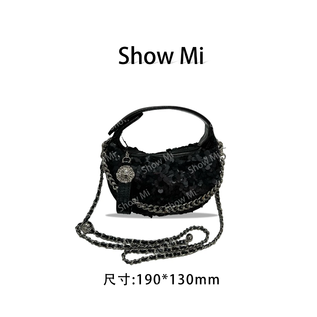 【Show Mi】ZT-D7179-流光黑-轻奢小众时尚百搭女士包包