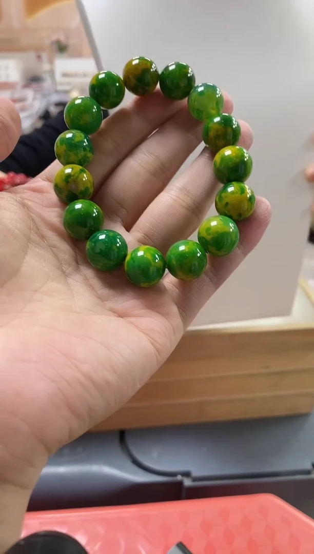 未镶嵌手链玛瑙/玉髓花青鼓珠玛瑙玉石手串