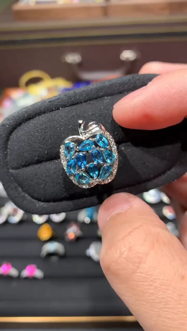 未镶嵌戒指托帕石Y28【多样性发其一】