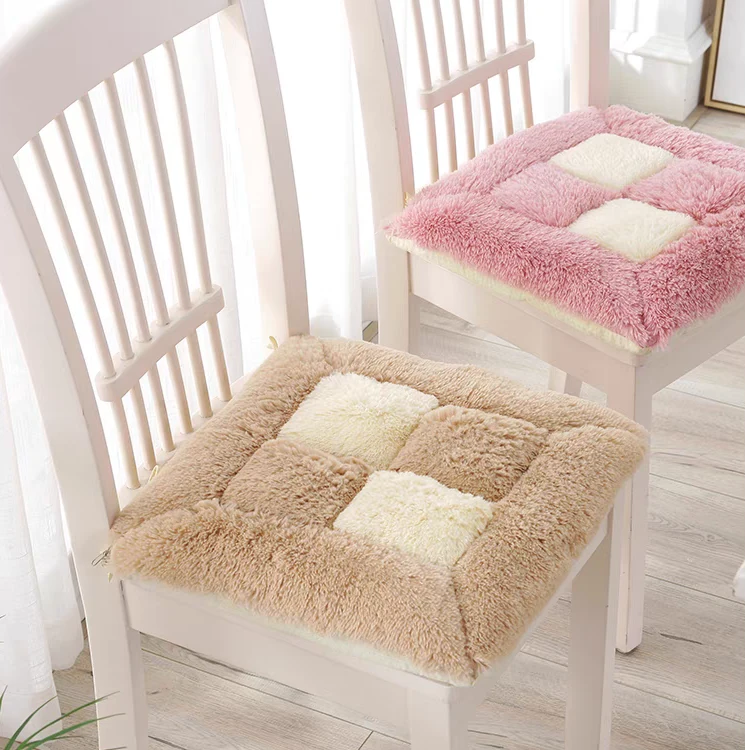 加厚坐垫冬季毛绒坐垫屁垫椅子垫办公室久坐坐垫椅垫凳子垫座垫