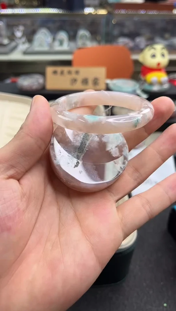 未镶嵌手镯石英质玉54圈口（赠品镯心）6887042