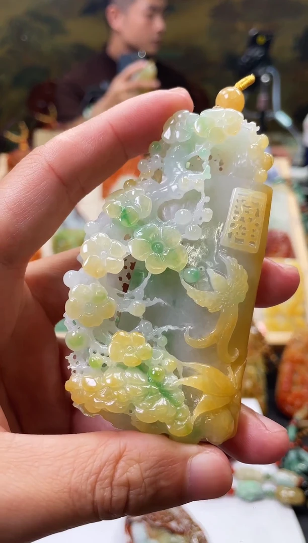 未镶嵌定制翡翠千**雪金澜翡翠12.13