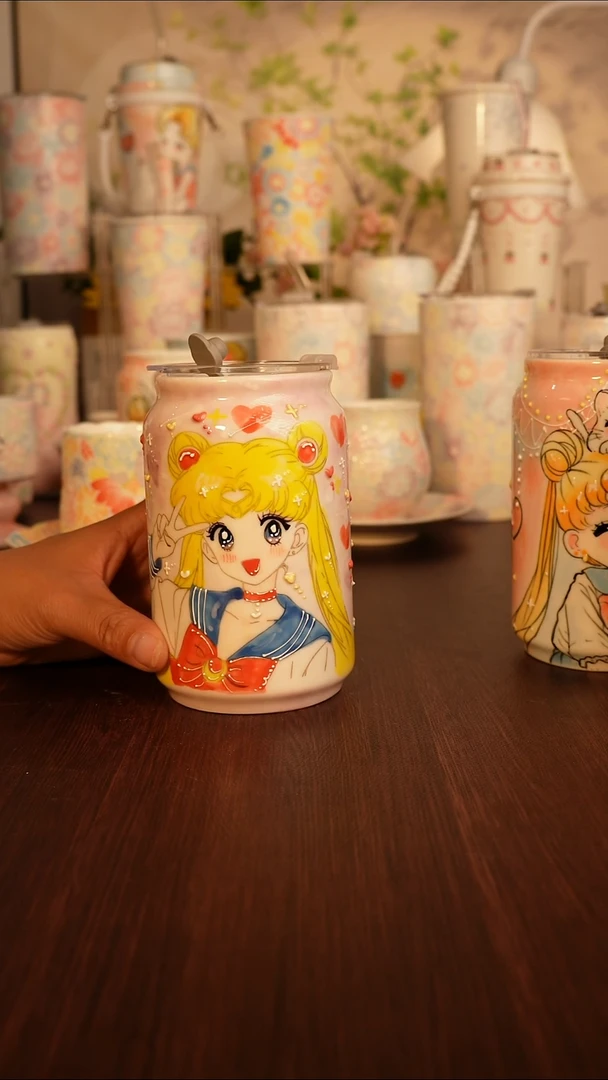 景德镇手绘的杯子