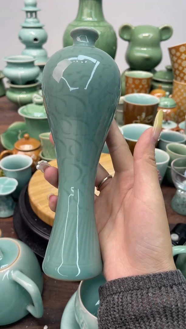 纯手工  慧仙青瓷 龙泉青瓷大促