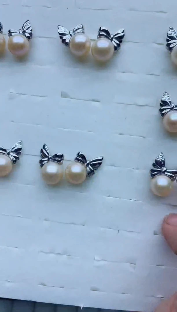 未镶嵌耳饰淡水珍珠耳钉