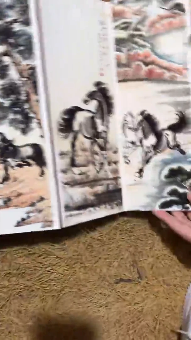 香榧木小屏风画册徐