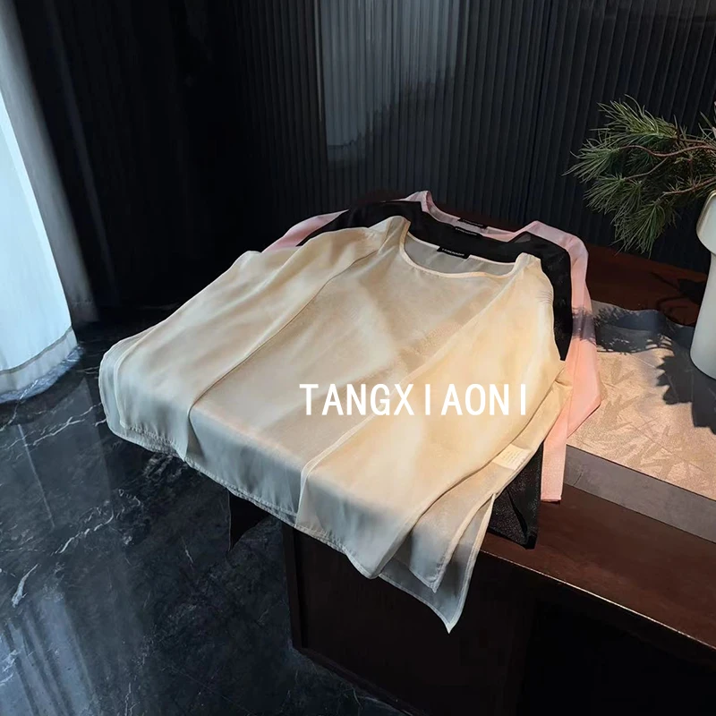 2店 很好搭配的三色【琉璃纱】上衣