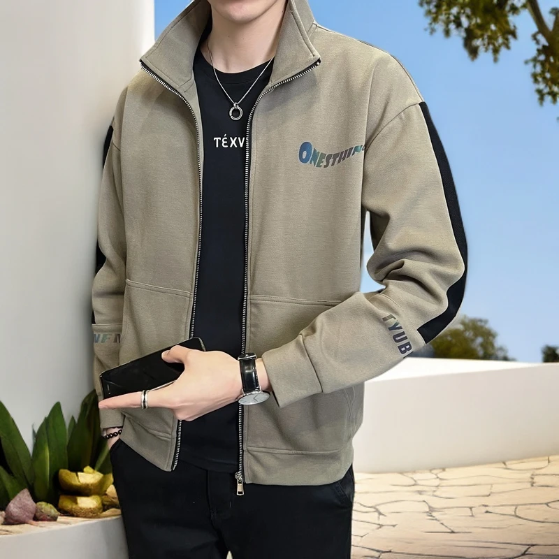 VALVOELITE休闲夹克开衫卫衣男装运动外套男春秋款2025新款男士潮