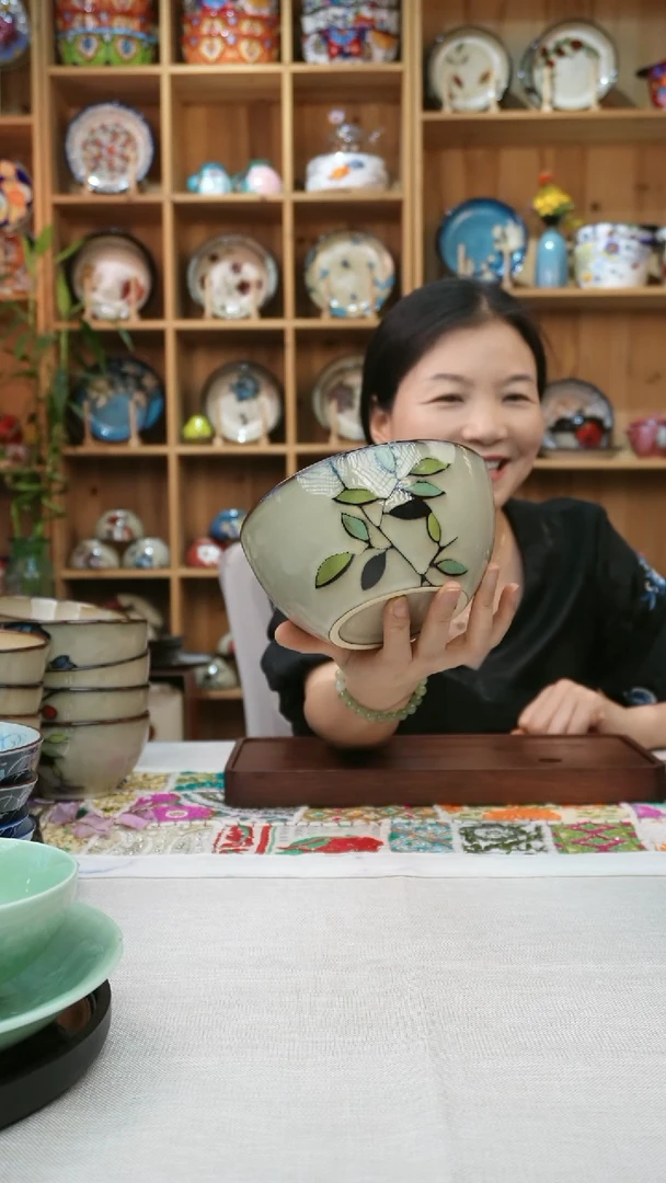 瓷片李*L小可陶瓷一组2个面碗