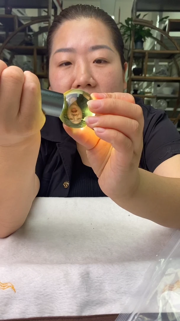 水晶珠宝半成品未镶嵌黄水晶球D660