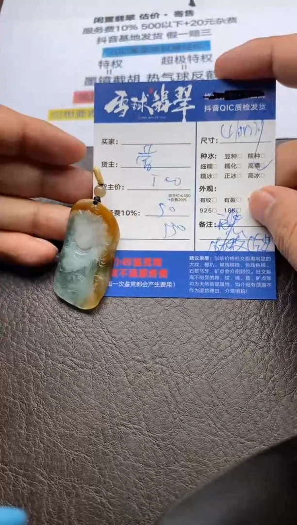 【闪购商品】翡翠颈饰未镶嵌127412337