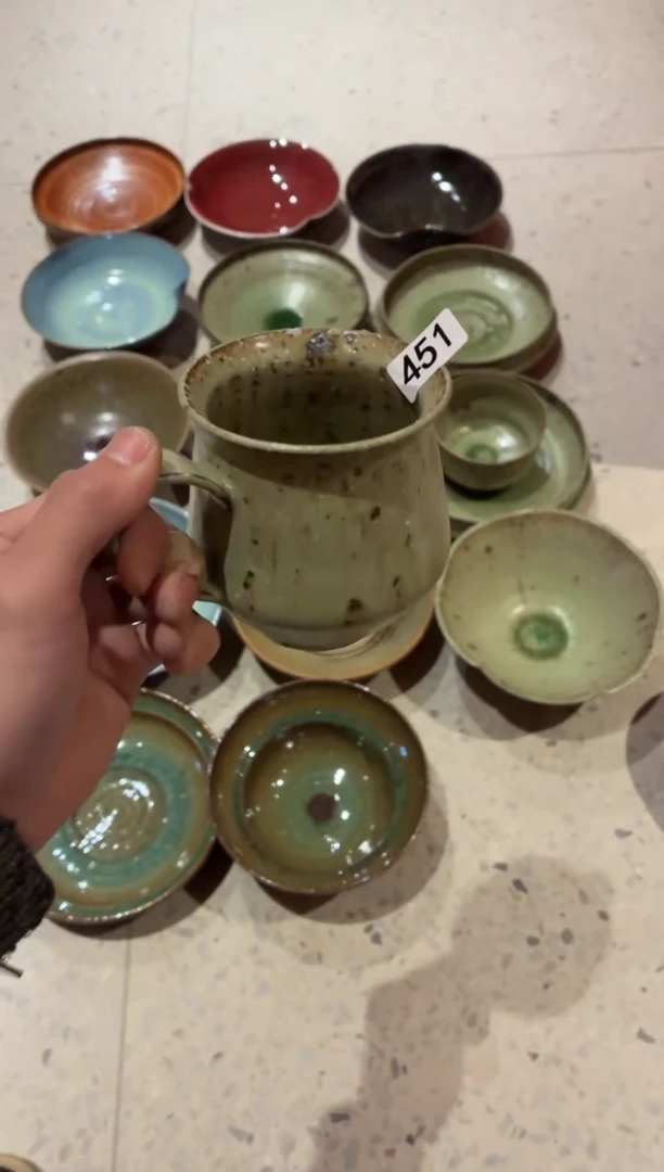 瓷片l**y451微瑕夏雨荷葫芦咖啡杯1个