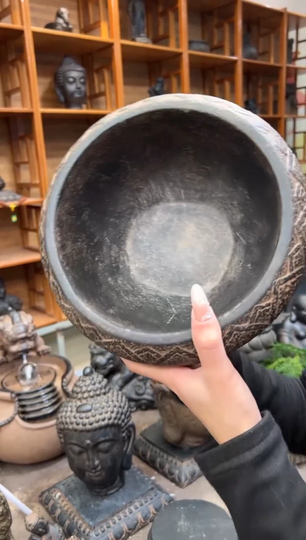 陶土【火山泥】莲花钵