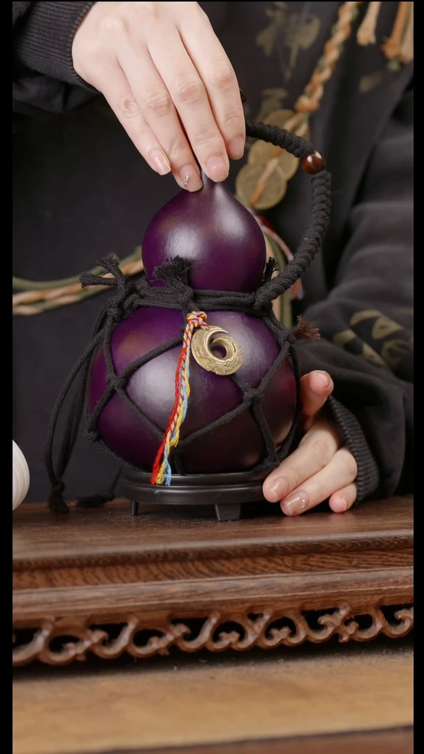 113号精品天然大漆酒葫芦一物一拍~