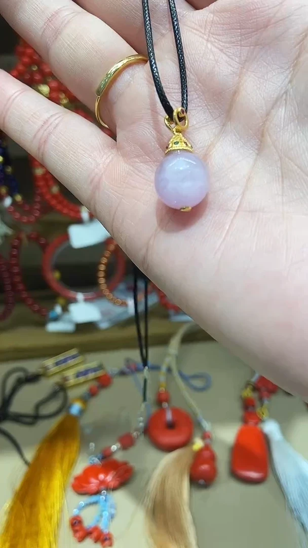 颈饰银S925镶嵌紫晶30054917ch 紫锂辉吊坠