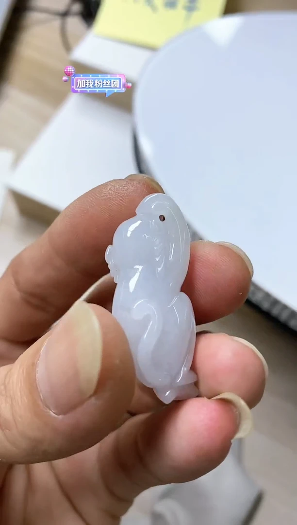 颈饰未镶嵌翡翠诗***霞11天然缅甸翡翠A货