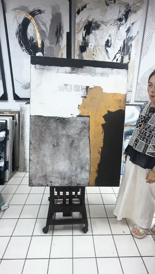 168现代艺术油画装饰画90cm*120cm